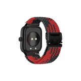 Z-Узор, черный, красный, парашют, пряжка, нейлон, ткань, вязаные, часы, полоска