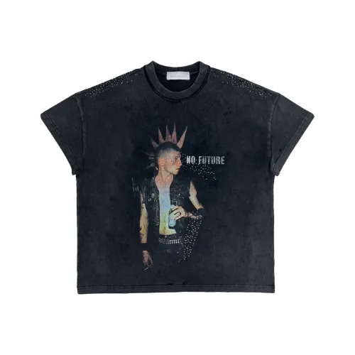 TECNINE DROP2 MOHAWK Tee TecNineGroup T Рубашка Унисекс Выстиранный Черный