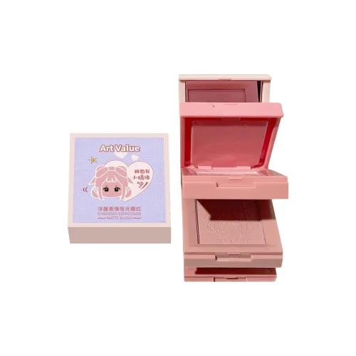 ART VALUE Relief Настроение Четыре Слоя Румяна Корректирующий Тон Кожи Матовый Легко Смесь Естественный
