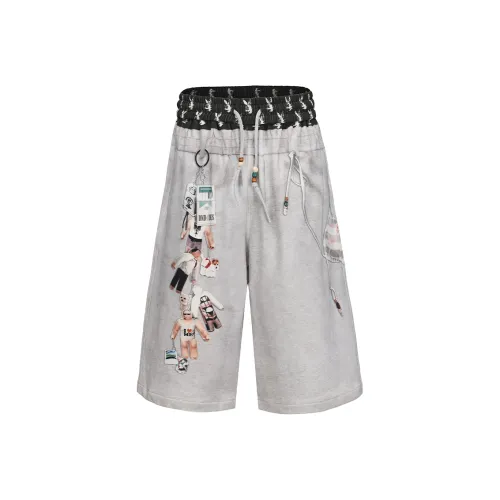 DND4DES Светло-серый Унисекс Повседневные шорты