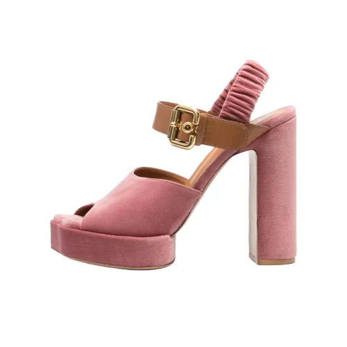 Chloe Paddington One Ремень Сандалии 13 см Женские Розовый Красный