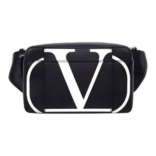 Valentino Телячья кожа Одно плечо Через плечо Бананка Мужской Черный