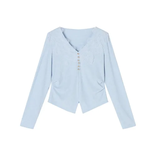 XIANGYING Морской синий Женские футболки