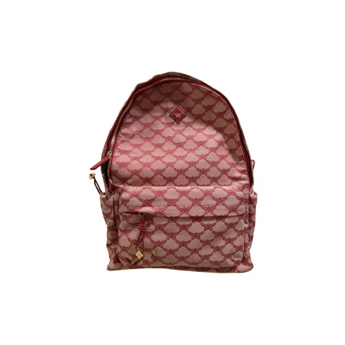 MCM Leather Backpack Medium Unisex Red MCM Кожа Рюкзак Средний Унисекс Красный