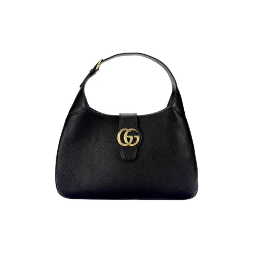 GUCCI Aphrodite Кожа Портативная Сумка через плечо Сумка на плечо Средняя Женская Черная