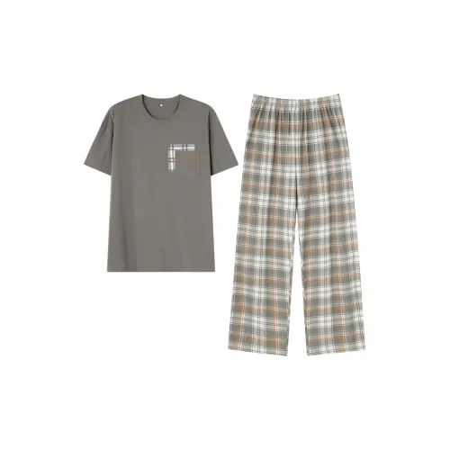 Montagut Gray Men's Pajama Sets Montagut Серый Мужской Пижамные Комплекты