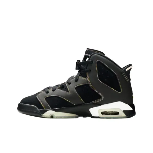 Jordan Air Jordan 6 High Топ Детские Баскетбольные Кроссовки Черные Подростки
