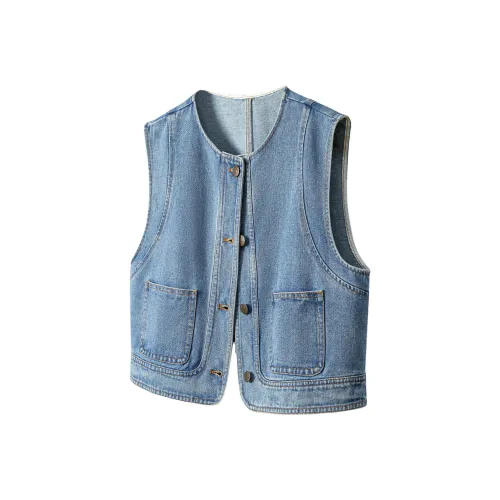 Touch Светло-синий Женские Жилеты