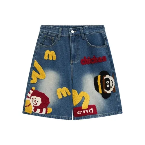 PAINT STAIN Джинсовые шорты Унисекс