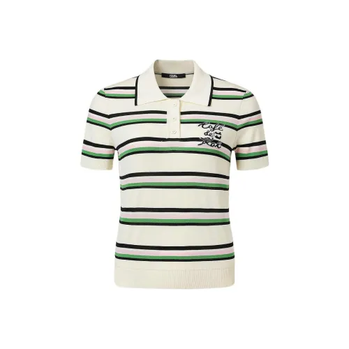 Karl Lagerfeld Повседневный Городской Социальный SS25 Поло Женское