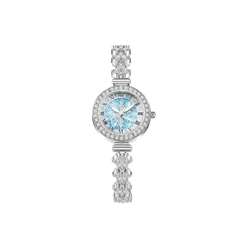 361° Кварцевый механизм металлический ремешок женские часы серебристый циферблат