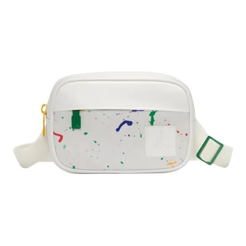 Джордан Monogram Polyester Crossbody Bag Shoulder Bag Unisex White
