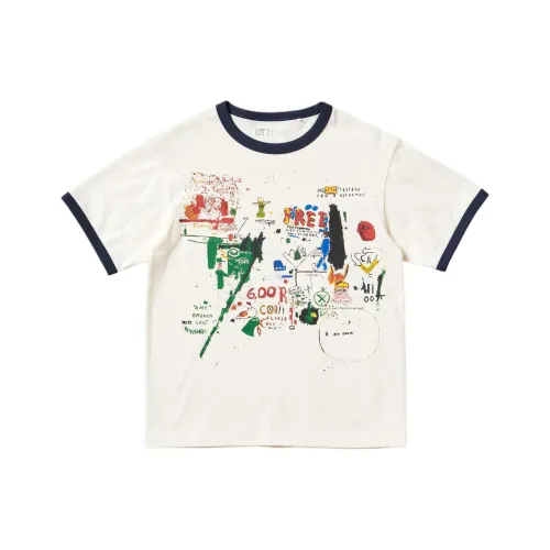 UNIQLO T-рубашка экрю для детей 3-7 лет