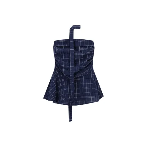 MUCCHIC Синий Женские Топы без бретелек