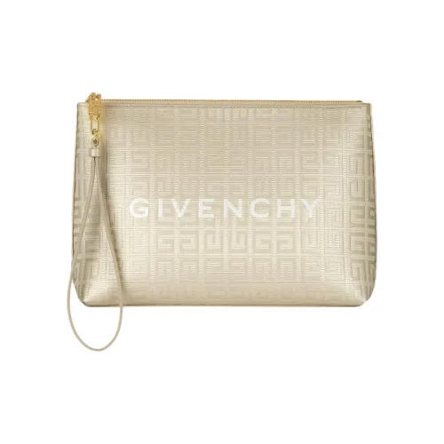 Givenchy 4G Хлопок Клатч Женский Бежевый