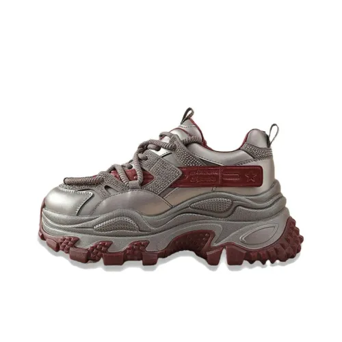 ST SAT Дышащие Низкие Кроссовки с Толстой Подошвой Женские