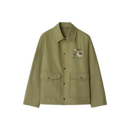 Burberry Куртки и Пальто Мужской Оливково-Зеленый