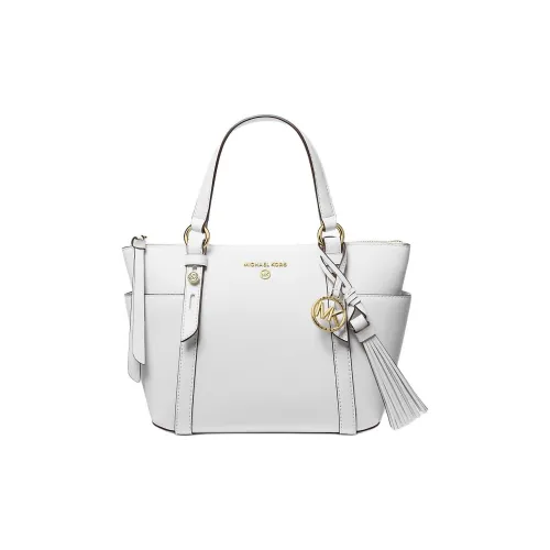 MICHAEL KORS MK Nomad Saffiano кожа тоут сумка сумка для покупок маленькая сумка женский белый