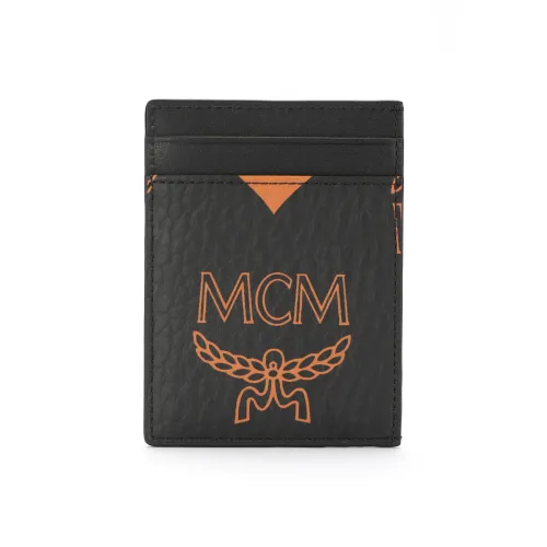 MCM Aren Холст Картхолдер Мини Унисекс Черный