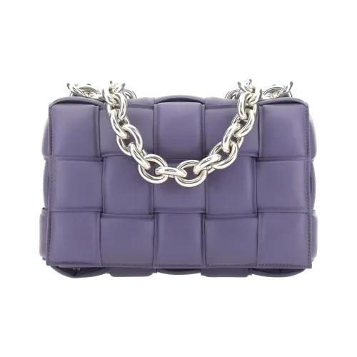 Bottega Veneta Chain Cassette Овчина Одно плечо Сумка Женская Фиолетовая
