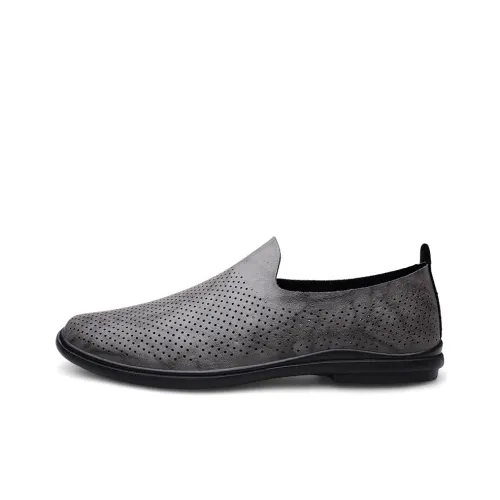 Wen Nai Мужские повседневные туфли Low Top Серые Мужские