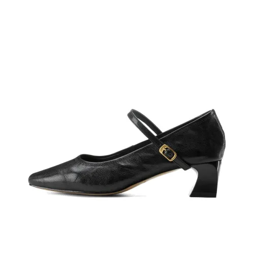 GOLDLION Грубый каблук Туфли Мэри Джейн Женские