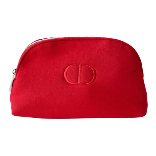 DIOR Красный Велюр Оболочка Сумка для хранения Портативный