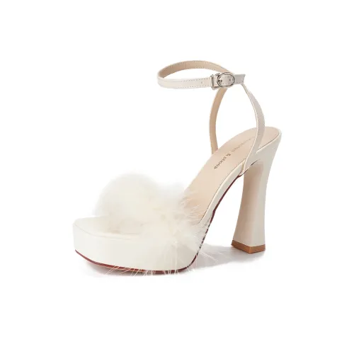 Lan Miao One Ремень Сандалии Женские Экрю