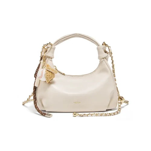 Safiya Синтетическая кожа коровья спилок через плечо сумка Женская Белая