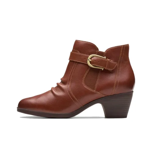 Clarks Ботильоны Красно-коричневый Женские