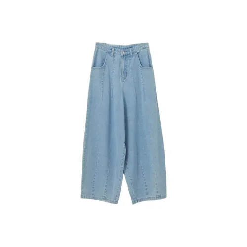 GLEE DIARY Синие Женские Джинсы