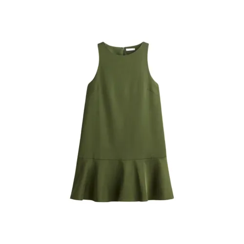 H&M Темно-зеленые Женские Платья без рукавов