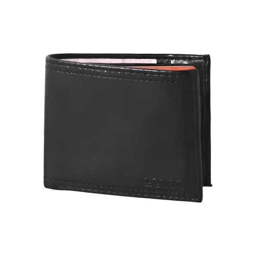 Levi's Кожа Кошелек Стандартный Мужской Черный