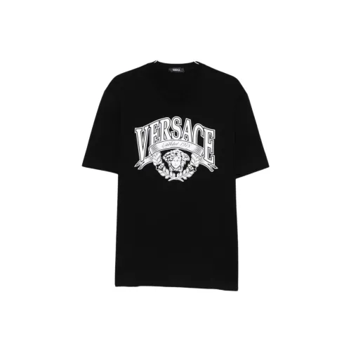 VERSACE Мужские черные T-рубашки