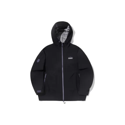 LINING Sea Циановый Горчичный зеленый Фиолетовая мечта Синий AEMU017 3 Унисекс Куртки