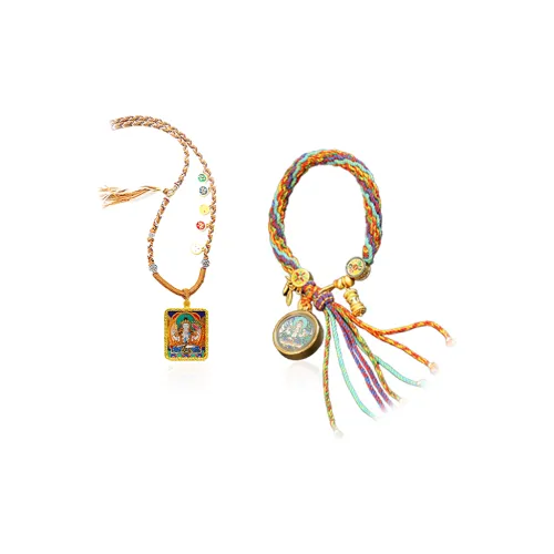 CHONGQINGJINDIAN Цветное стекло Ожерелья Унисекс