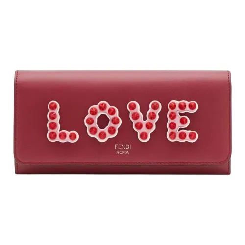 FENDI Телячья кожа Сумка через плечо Женская Красная