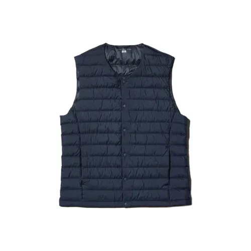UNIQLO Темно-синий унисекс пуховый жилет