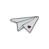 Сердце Маленький Самолет Брошь[1]