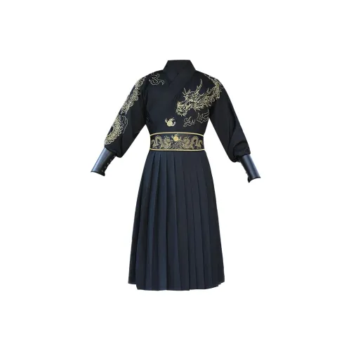 Huan Feather Черный Flying Рыбка Костюм + Корсетный пояс + Напульсник, Не включено Sword Брюки Мужской Ханьфу