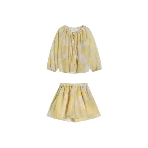 COMMA GIRL Женские Комплекты Matching Набор Женский верх + Женские шорты Женские Повседневные костюмы