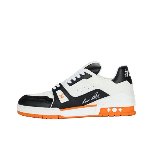 LOUIS VUITTON Тренер Low Топ Скейтборд Кроссовки Мужские Оранжевые