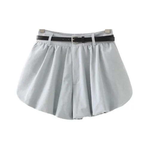 YEARNED Светло-синие Женские Повседневные Шорты