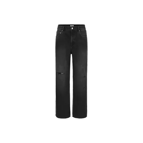 URBAN REVIVO Мужские Черные Джинсы