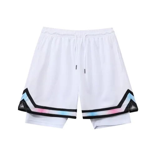 KPADB Мужские Двойные Layer Фитнес Повседневные Баскетбольные Шорты Для Тренировок и Спорта Унисекс