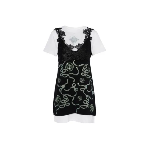 TCH Черные Женские Платья без рукавов