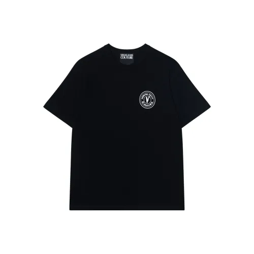 VERSACE Мужские черные T-рубашки