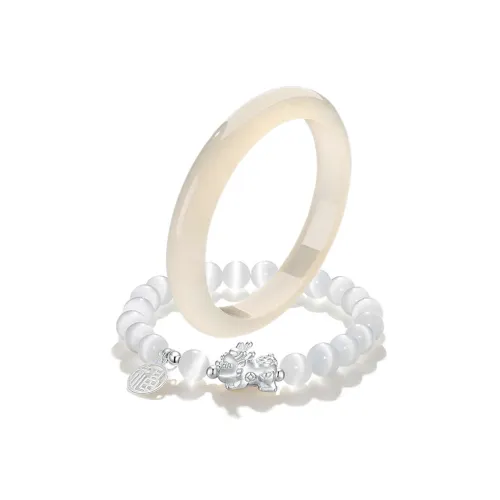 SUIYUEJINGHAO Стекло Кошачий глаз Браслеты Унисекс