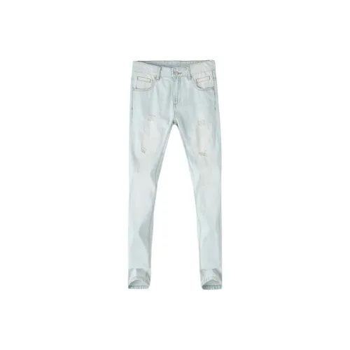 OGQG Light Blue Men's Jeans OGQG Светло-голубые мужские джинсы