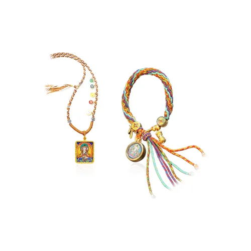 CHONGQINGJINDIAN Цветное стекло Ожерелья Унисекс